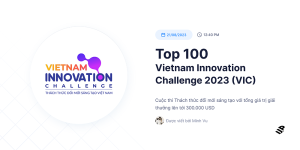 Uptin vào top 100 Thách thức Đổi mới sáng tạo Việt Nam 2023